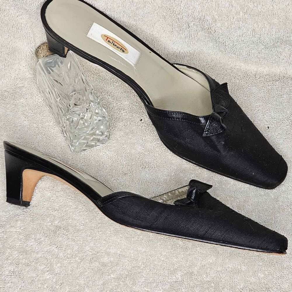 Talbots Silk Low Heel Mules 7½